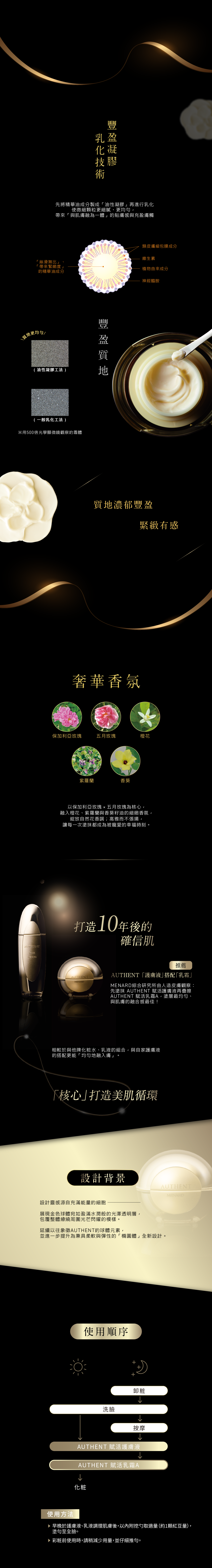 AUTHENT 賦活乳霜A 豐盈質地、奢華香氛，打造10年後的確信肌